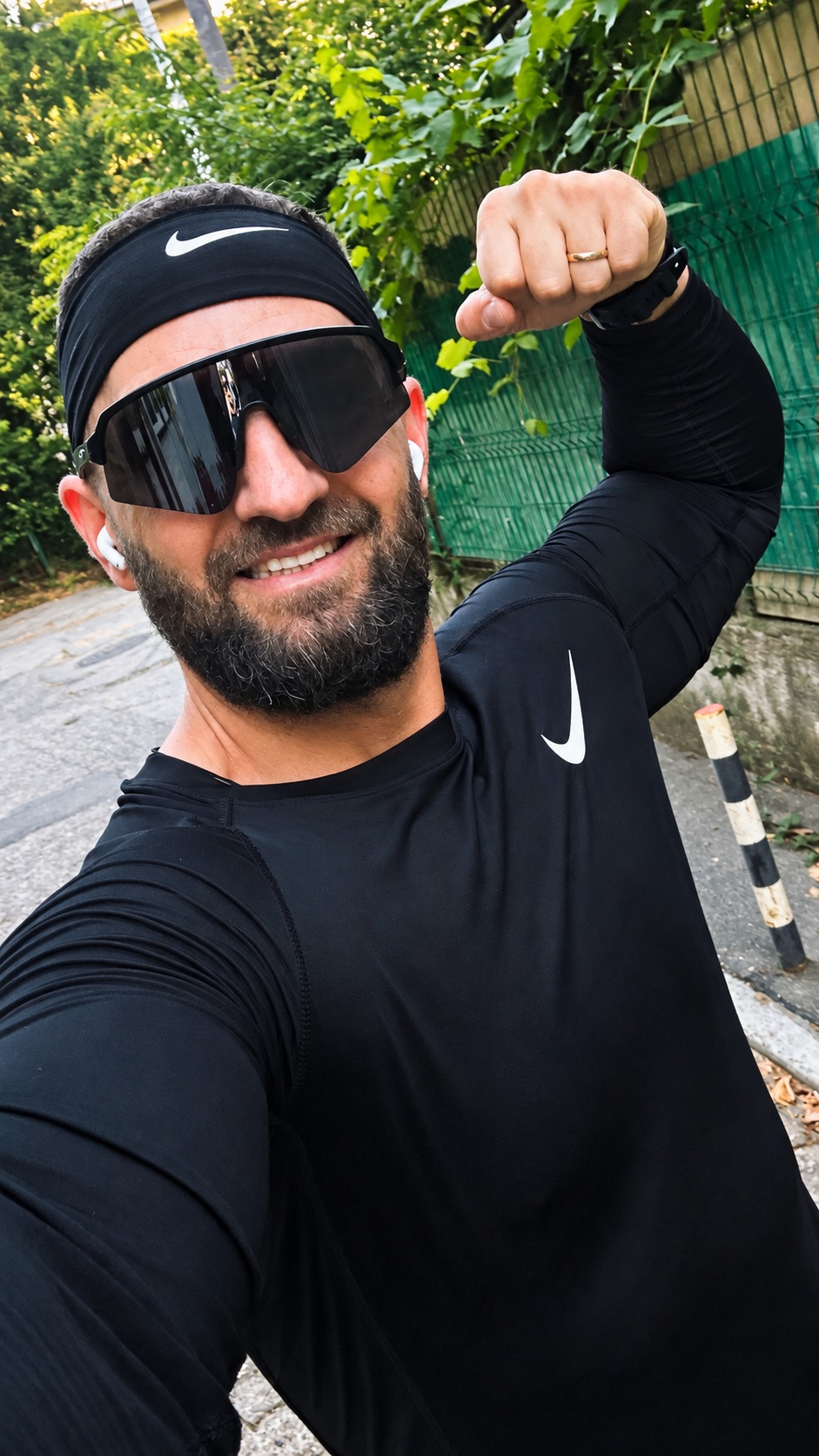 Dima, de la FitByDima, în timpul unei ieșiri la mișcare